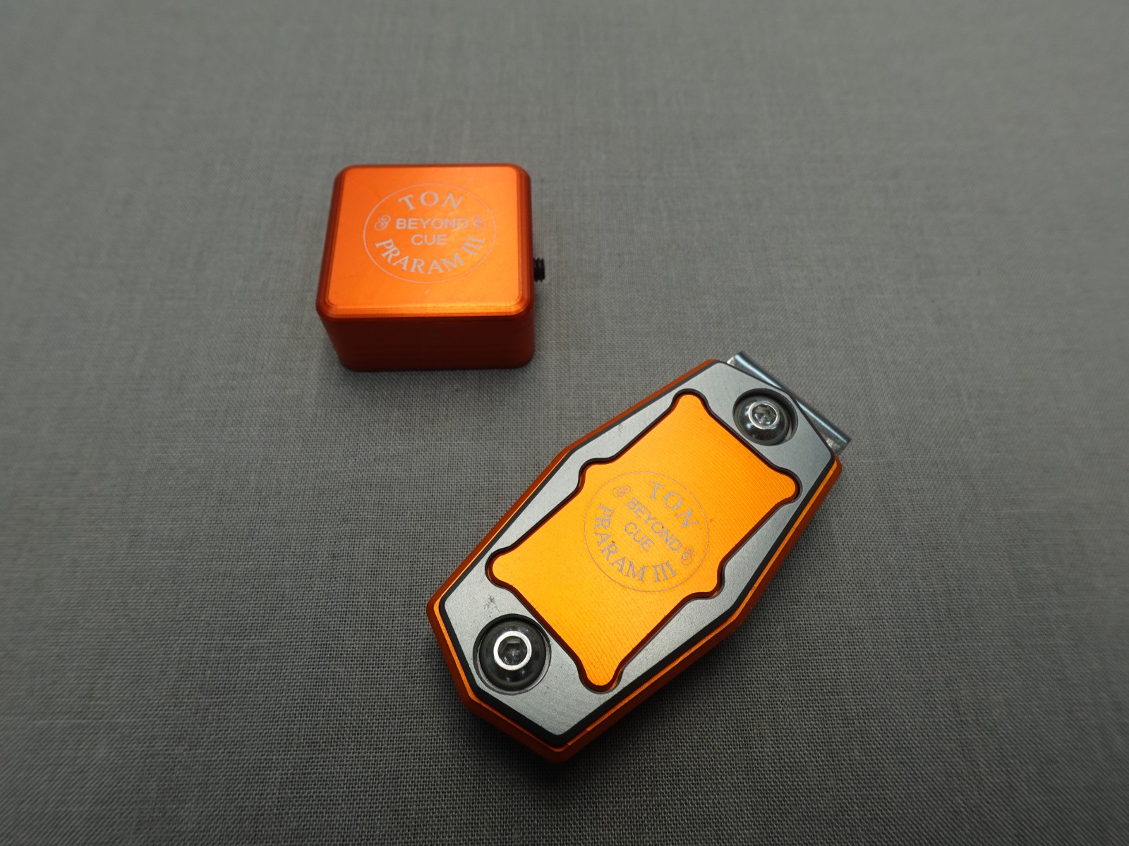Ton Praram Magnetic Square Chalk Holder - Orange / Silver